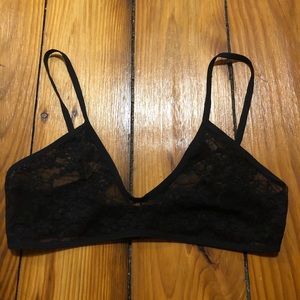 Black Mesh American Apparel Bra